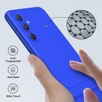 For Samsung Galaxy A54 5G GKK Three Stage Splicing Full Coverage PC Phone Case with Stand(Blue) - Galaxy Phone Cases by GKK | Online Shopping UK | buy2fix