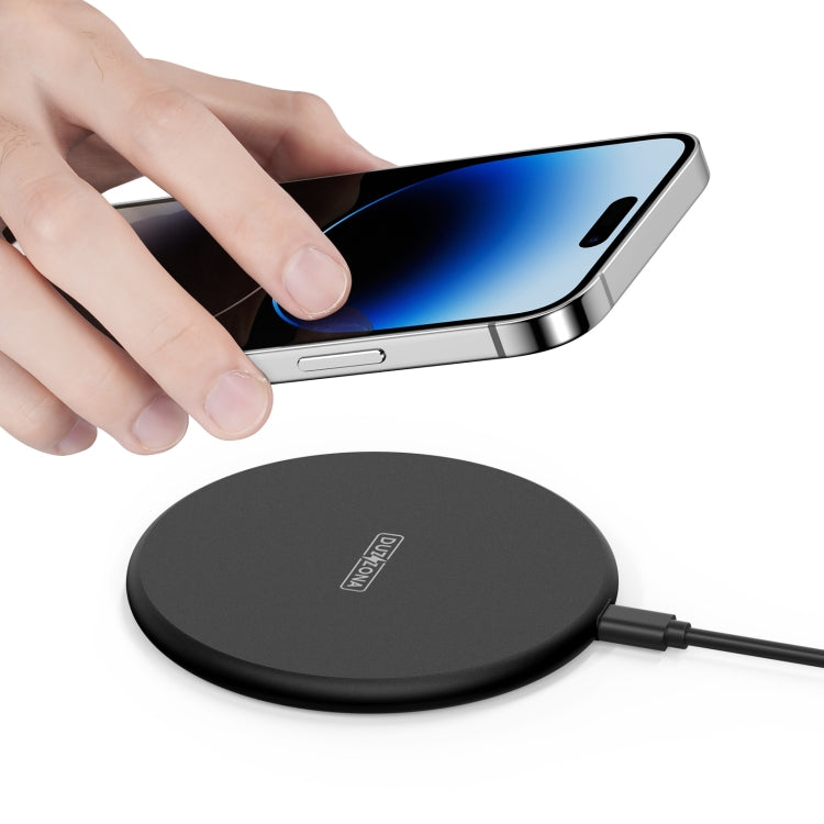 DUZZONA W11 15W Desktop Qi Wireless Charger(Black) - Wireless Charger by DUZZONA | Online Shopping UK | buy2fix