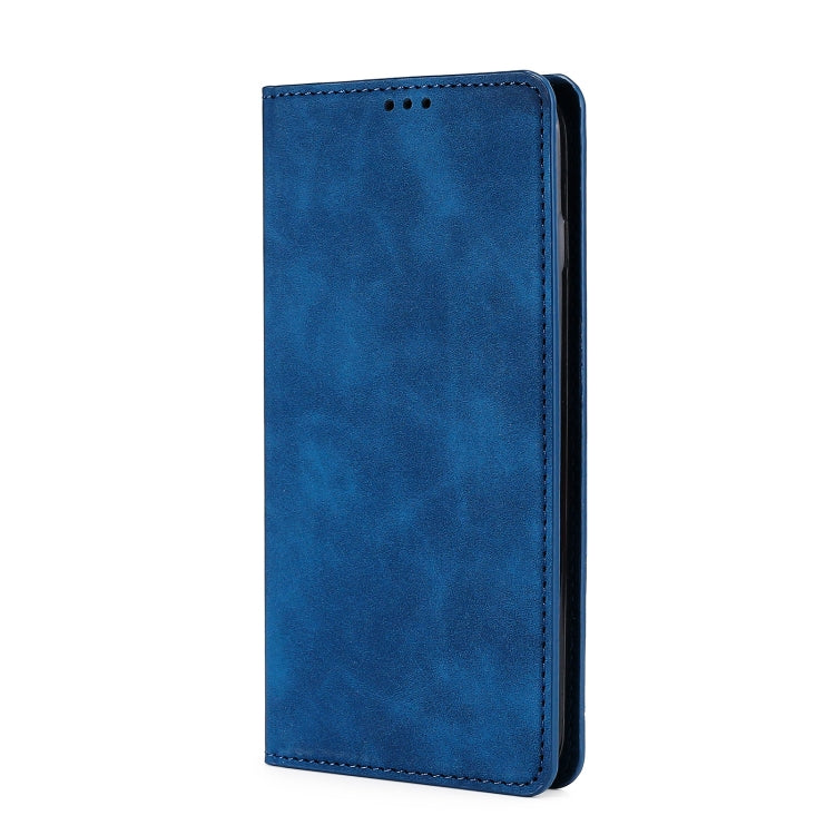 For Infinix Smart 7 Skin Feel Magnetic Horizontal Flip Leather Phone Case(Blue) by buy2fix