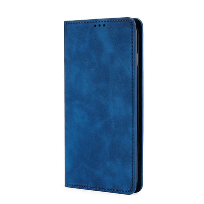 For Infinix Smart 7 Skin Feel Magnetic Horizontal Flip Leather Phone Case(Blue) by buy2fix