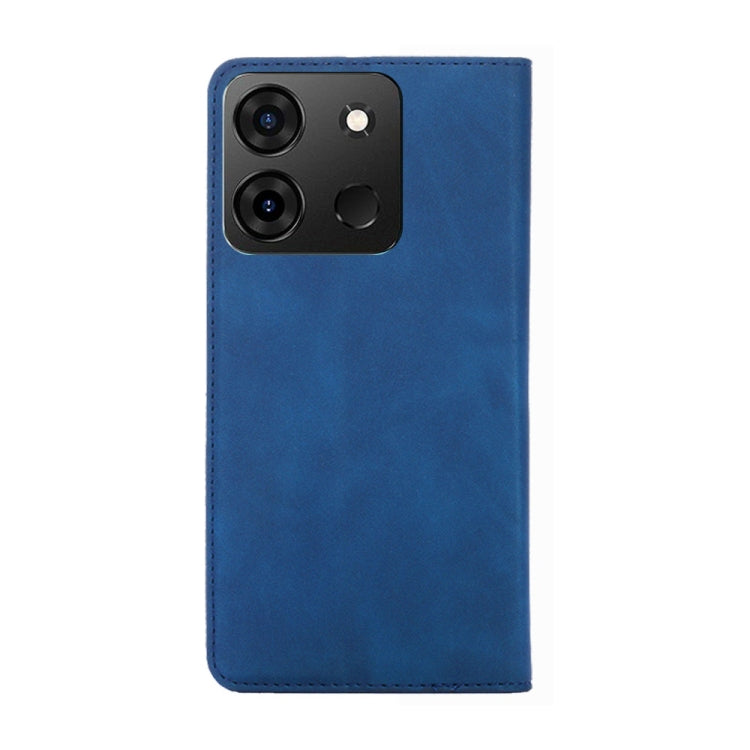 For Infinix Smart 7 Skin Feel Magnetic Horizontal Flip Leather Phone Case(Blue) by buy2fix
