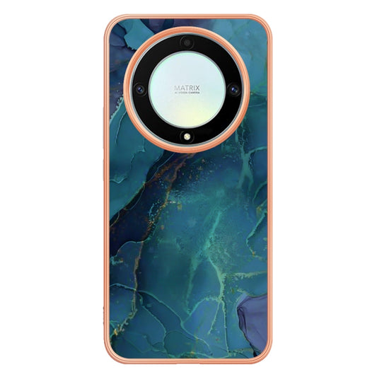 For Honor X9a / Magic5 Lite Electroplating Marble Dual-side IMD Phone Case(Green 017) by buy2fix