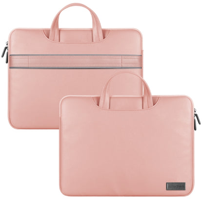 Waterproof PU Laptop Bag Inner Bag with Power Pack, Size:13 / 14 inch(Rose Gold) -  by buy2fix | Online Shopping UK | buy2fix