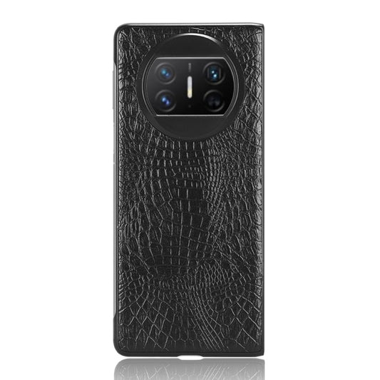 For Huawei Mate X3 Crocodile Texture Phone Case(Black) by buy2fix