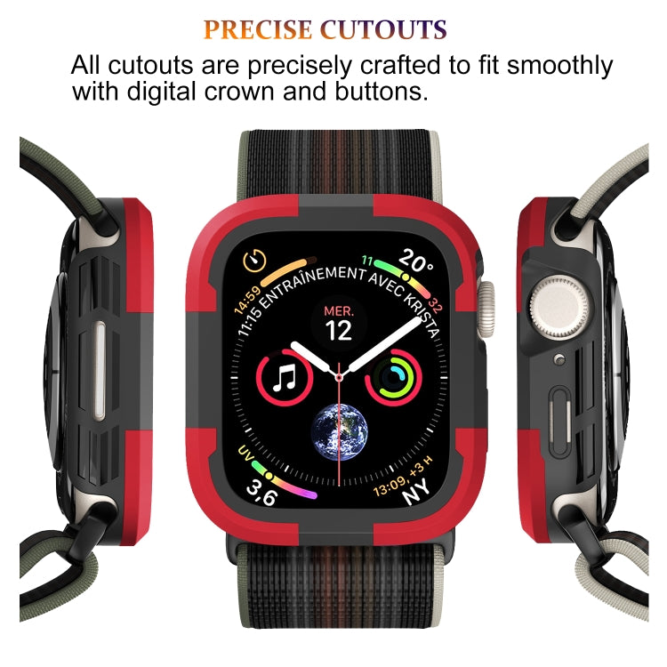 For Apple Watch Ultra 3 / 2 / 1 49mm Armor Frame Watch Case(Red) by buy2fix