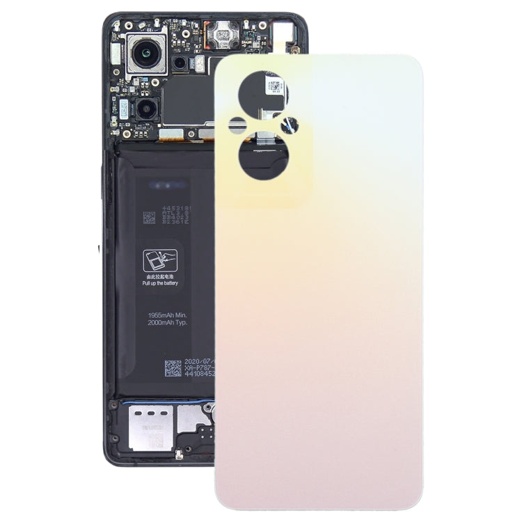 For OPPO Reno8 Lite Original Battery Back Cover(Gold) by buy2fix