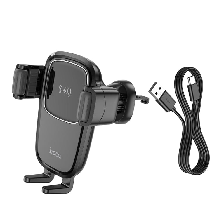 hoco HW1 Pro Wireless Fast Charge Air Outlet Car Holder(Black) -  by hoco | Online Shopping UK | buy2fix