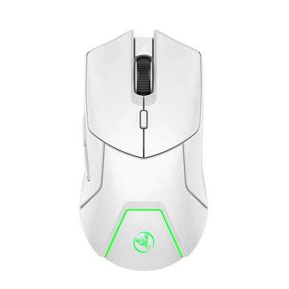 HXSJ T40 7 Keys 4000DPI Three-mode Colorful Backlight Wireless Gaming Mouse Rechargeable(White) - Wireless Mice by HXSJ | Online Shopping UK | buy2fix