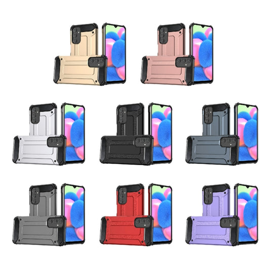 For Samsung Galaxy A24 Magic Armor TPU Hard PC Phone Case(Navy Blue) by buy2fix