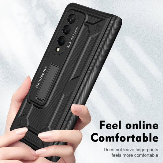 For Samsung Galaxy Z Fold4 5G integrated Shockproof Phone Case with Hinge(Black) by buy2fix
