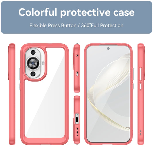 For Huawei Nova 11 Colorful Series Acrylic + TPU Phone Case(Red) by buy2fix