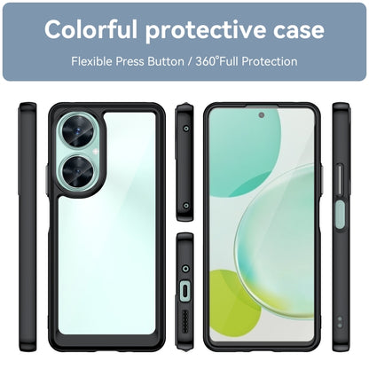 For Huawei Nova 11i Colorful Series Acrylic + TPU Phone Case(Black) - Huawei Cases by buy2fix | Online Shopping UK | buy2fix