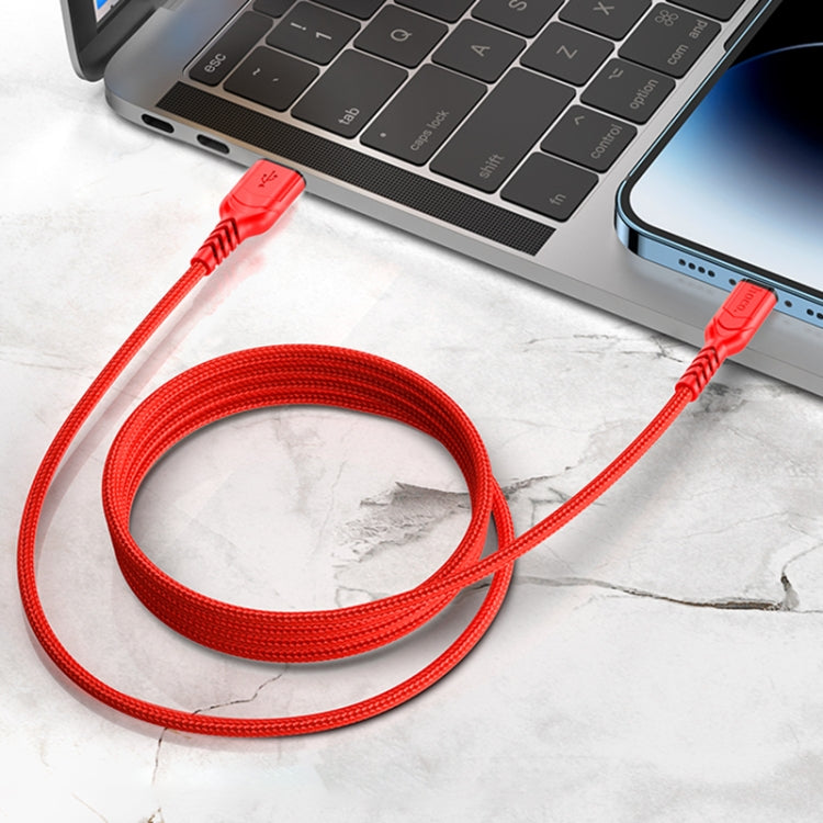 hoco X59 Victory 2.4A USB to 8 Pin Charging Data Dable, Length:2m(Red) - Normal Style Cable by hoco | Online Shopping UK | buy2fix