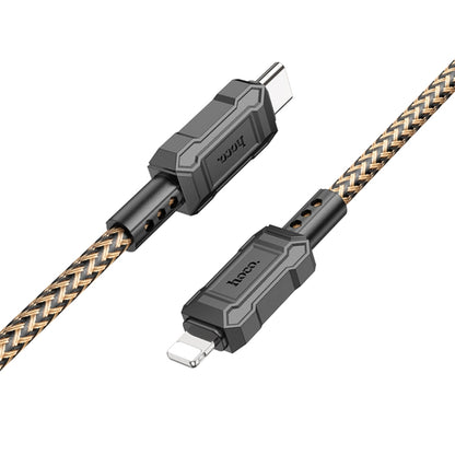 hoco X94 Leader PD 20W USB-C / Type-C to 8 Pin Charging Data Dable, Length:1m(Gold) - 2 in 1 Cable by hoco | Online Shopping UK | buy2fix