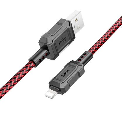 hoco X94 Leader 2.4A USB to 8 Pin Charging Data Dable, Length:1m(Red) - Normal Style Cable by hoco | Online Shopping UK | buy2fix