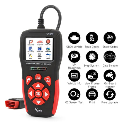 Vgate VR800 Car Code Reader OBD2 Diagnostic Scanner -  by Vgate | Online Shopping UK | buy2fix