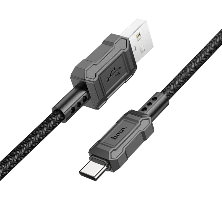 hoco X94 Leader 3A USB to USB-C / Type-C Charging Data Dable, Length:1m(Black) -  by hoco | Online Shopping UK | buy2fix