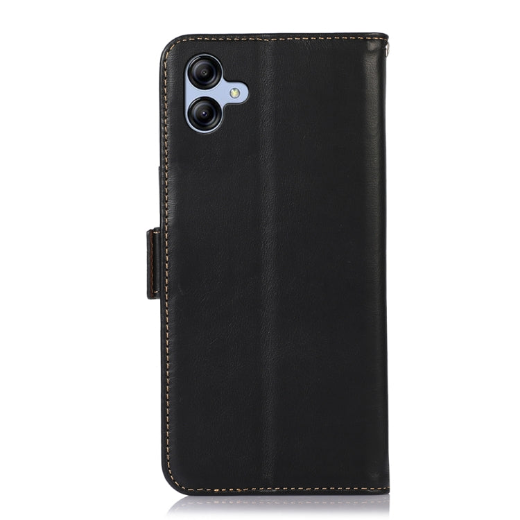 For Samsung Galaxy F14 5G Crazy Horse Top Layer Cowhide Leather Phone Case(Black) - Galaxy Phone Cases by buy2fix | Online Shopping UK | buy2fix