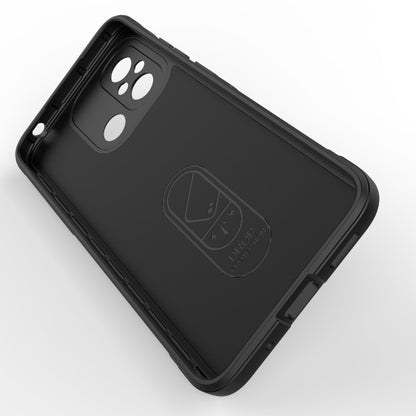 For Xiaomi Redmi 12C Magic Shield TPU + Flannel Phone Case(Dark Blue) - Xiaomi Cases by buy2fix | Online Shopping UK | buy2fix