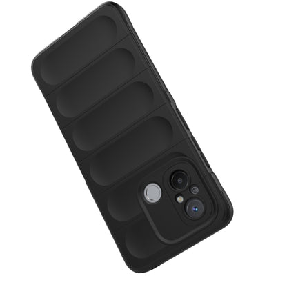 For Xiaomi Redmi 12C Magic Shield TPU + Flannel Phone Case(Red) - Xiaomi Cases by buy2fix | Online Shopping UK | buy2fix