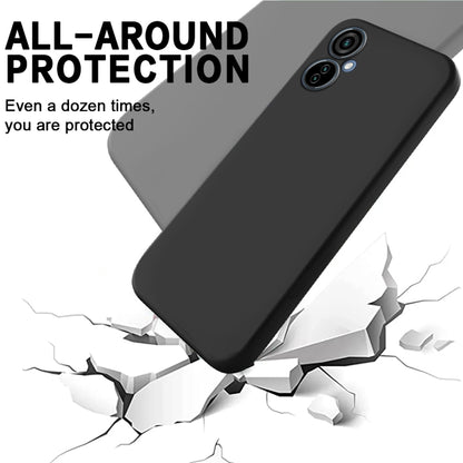 For Tecno Camon 19 Neo Pure Color Liquid Silicone Shockproof Phone Case(Black) by buy2fix