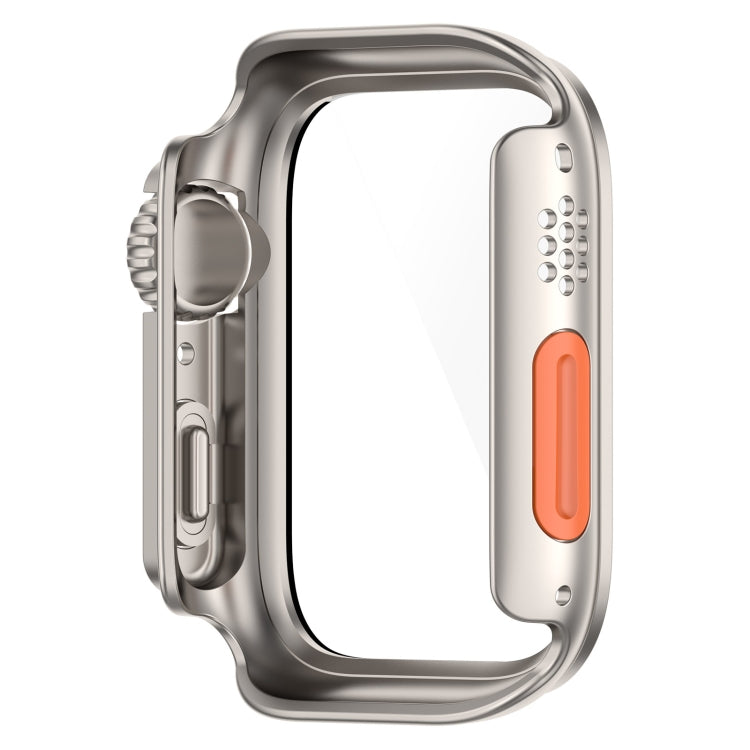 For Apple Watch Series SE 2 / 6 / SE / 5 / 4 40mm Tempered Film + PC Integrated Watch Protective Case(Starlight Color) by buy2fix