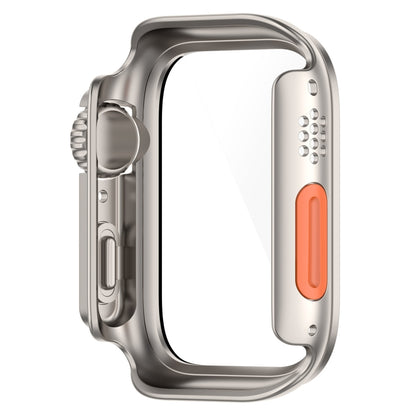 For Apple Watch Series SE 2 / 6 / SE / 5 / 4 40mm Tempered Film + PC Integrated Watch Protective Case(Starlight Color) by buy2fix