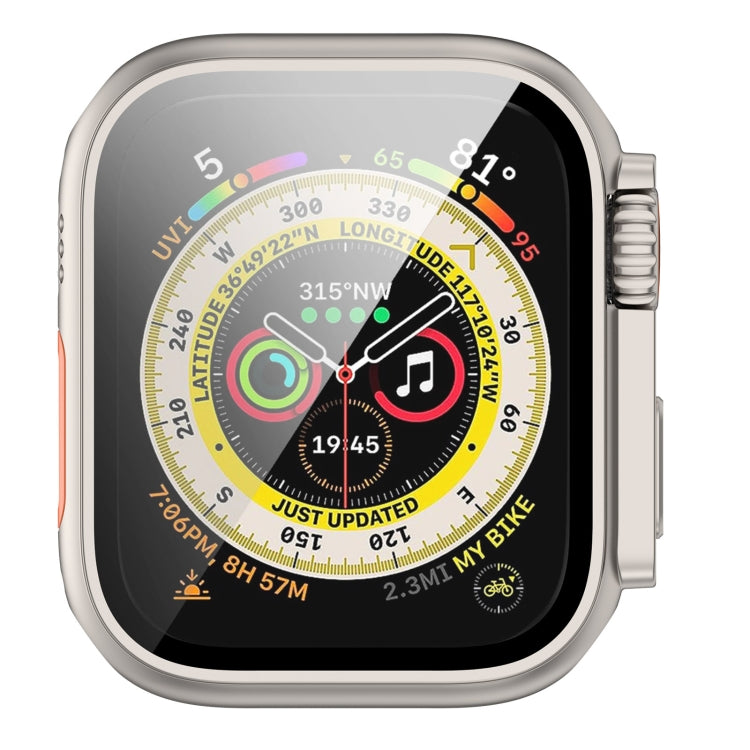 For Apple Watch Series SE 2 / 6 / SE / 5 / 4 40mm Tempered Film + PC Integrated Watch Protective Case(Starlight Color) by buy2fix