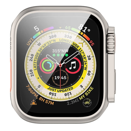 For Apple Watch Series SE 2 / 6 / SE / 5 / 4 40mm Tempered Film + PC Integrated Watch Protective Case(Starlight Color) by buy2fix