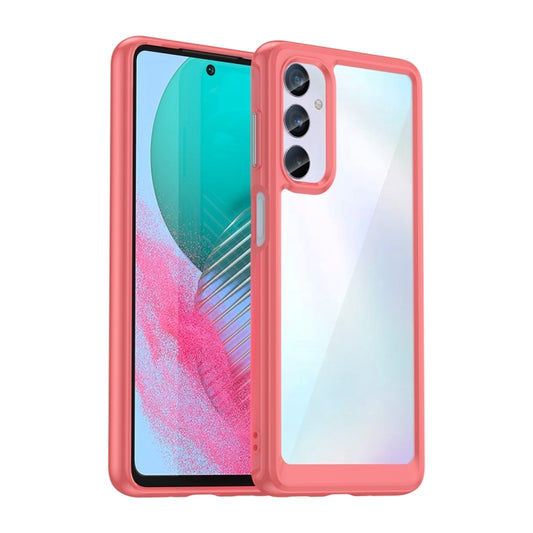 For Samsung Galaxy M54 5G Colorful Series Acrylic + TPU Phone Case(Red) - Galaxy Phone Cases by buy2fix | Online Shopping UK | buy2fix