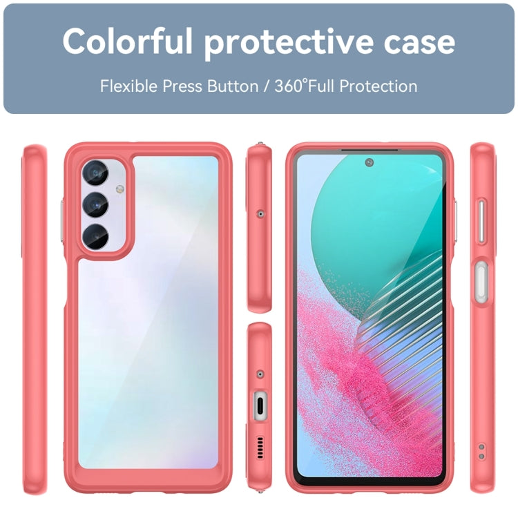 For Samsung Galaxy M54 5G Colorful Series Acrylic + TPU Phone Case(Red) - Galaxy Phone Cases by buy2fix | Online Shopping UK | buy2fix