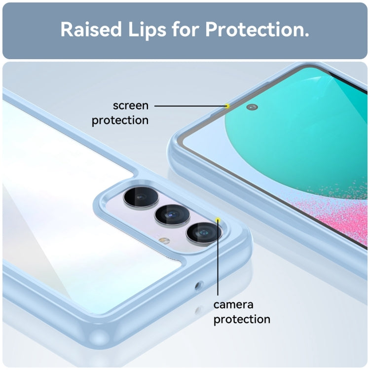 For Samsung Galaxy M54 5G Colorful Series Acrylic + TPU Phone Case(Blue) by buy2fix