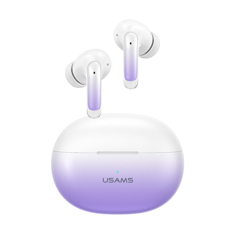 USAMS XD19 ENC Dual Wheat Noise Reduction TWS In-Ear Wireless Bluetooth Earphone(Gradient Purple) - TWS Earphone by USAMS | Online Shopping UK | buy2fix