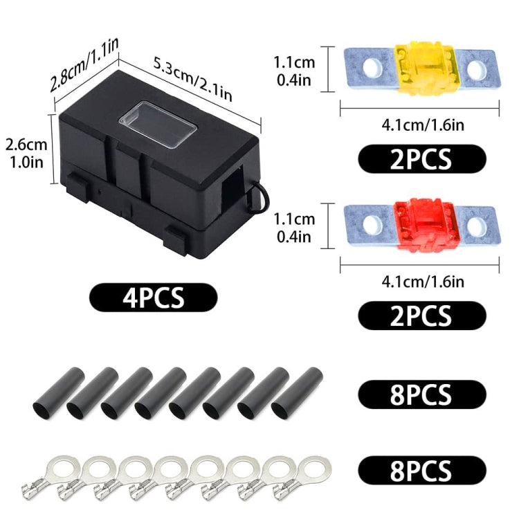 4 in 1 ANS-H Car Fuse Holder Fuse Box, Current:150A by buy2fix