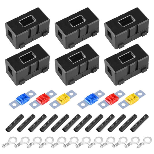6 in 1 ANS Car Fuse Holder Fuse Box, Current:40A & 50A & 60A by buy2fix