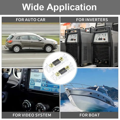 2 in 1 ANL Car Fuse Holder Electrical Protection Insulating Cover, Current:50A by buy2fix