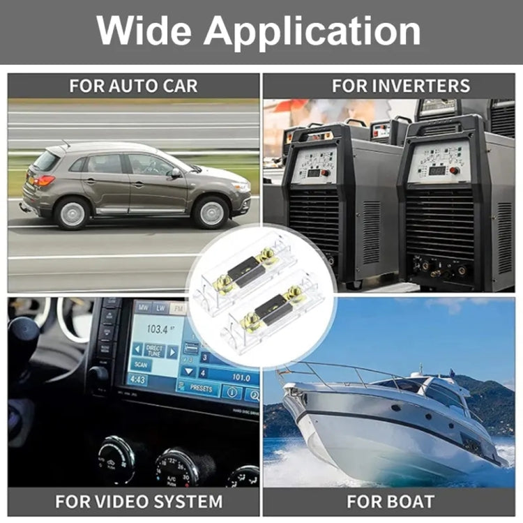 2 in 1 ANL Car Fuse Holder Electrical Protection Insulating Cover, Current:80A by buy2fix