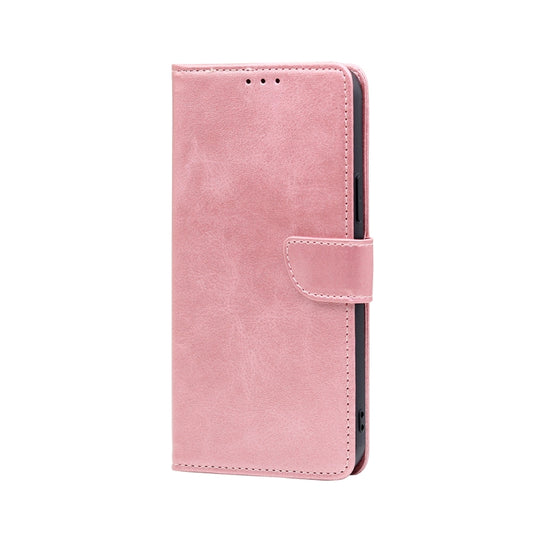 For Nokia C32 Calf Texture Buckle Flip Leather Phone Case(Rose Gold) by buy2fix
