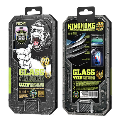 For iPhone 14 Pro WK WTP-066 King Kong Vacha 9D Curved HD Tempered Glass Film(Black) - iPhone 14 Pro Cases by WK | Online Shopping UK | buy2fix