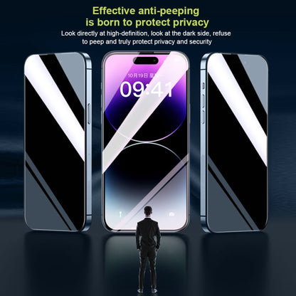 For iPhone 14 Plus WK WTP-067 King Kong Vacha 9D Curved Privacy Tempered Glass Film(Black) - iPhone 14 Plus Tempered Glass by WK | Online Shopping UK | buy2fix