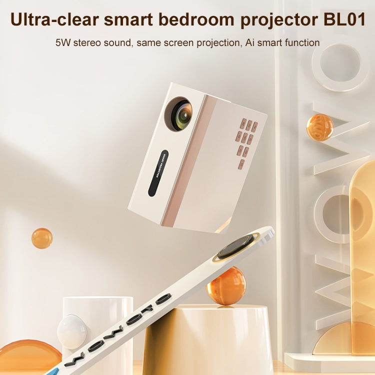 WOWOTO BL01 2.69 inch LCD Display 1280 x 720 HD 100 ANSI Smart LED Projector(EU Plug) - LED Projector by WOWOTO | Online Shopping UK | buy2fix