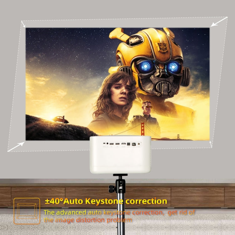 WOWOTO F8Plus DLP DMD 0.33 inch 1920 x 1080 4K 800ANSI RGBB LED Smart Projector(US Plug) -  by WOWOTO | Online Shopping UK | buy2fix