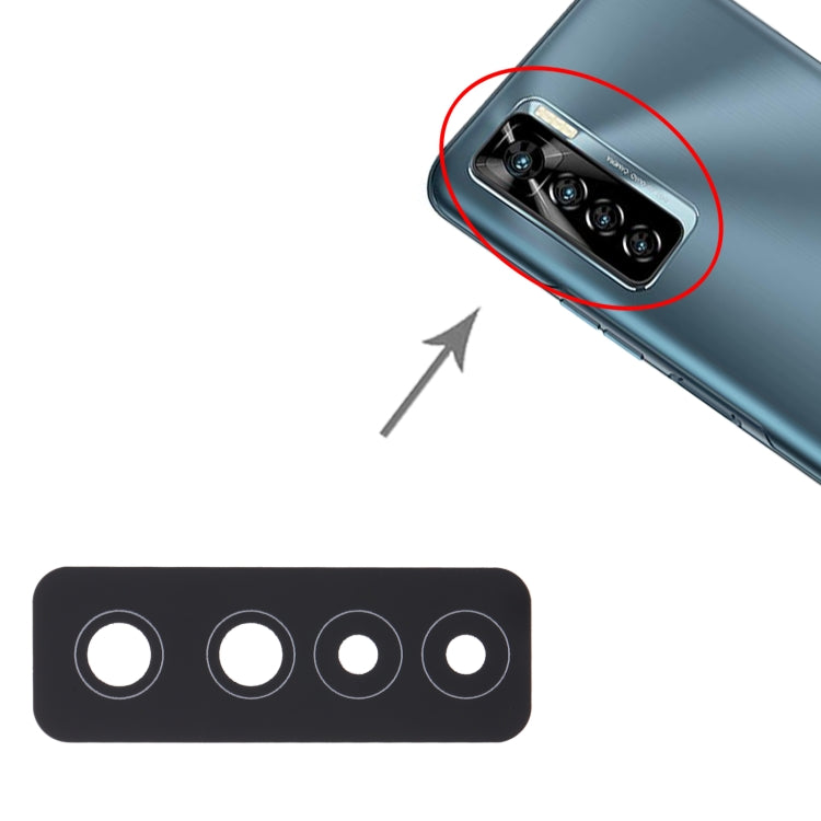 For Tecno Camon 17 Pro CG8 10pcs Back Camera Lens by buy2fix