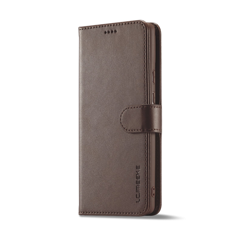 For Google Pixel 8 LC.IMEEKE Calf Texture Horizontal Flip Leather Phone Case(Brown) - Google Cases by LC.IMEEKE | Online Shopping UK | buy2fix