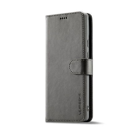 For Google Pixel 8 LC.IMEEKE Calf Texture Horizontal Flip Leather Phone Case(Grey) - Google Cases by LC.IMEEKE | Online Shopping UK | buy2fix