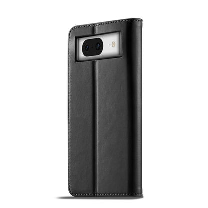 For Google Pixel 7a LC.IMEEKE Calf Texture Horizontal Flip Leather Phone Case(Black) - Google Cases by LC.IMEEKE | Online Shopping UK | buy2fix