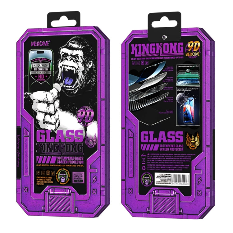 For iPhone 13 Pro Max WK WTP-068 King Kong Vacha Corning 9D Curved HD Tempered Glass Film(Black) - iPhone 13 Pro Max Cases by WK | Online Shopping UK | buy2fix