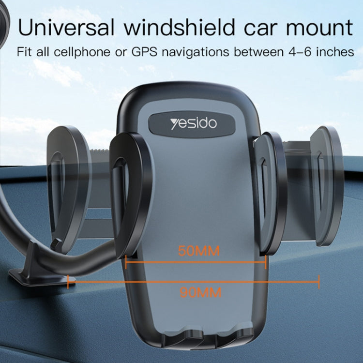 Yesido C108 360 Degree Rotation Car Windshield Suction Cup Phone Holder(Black) -  by Yesido | Online Shopping UK | buy2fix