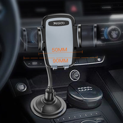 Yesido C112 Universal Car Water Cup Holder Telescopic Hose Phone Holder(Black) -  by Yesido | Online Shopping UK | buy2fix