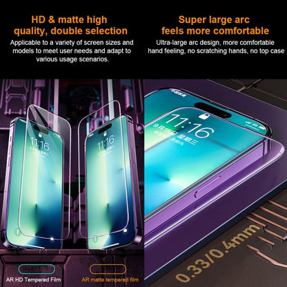 For iPhone 13 WK WTP-069 King Kong Vacha 9D Curved AR HD Tempered Glass Film(Black) by WK